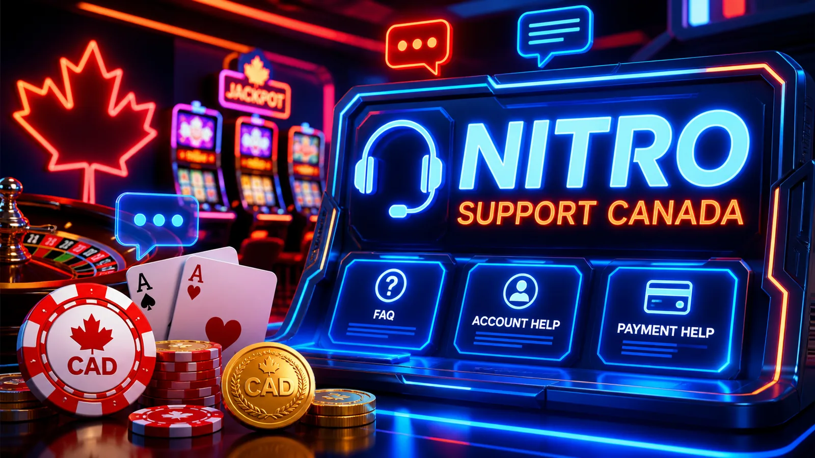 Nitro Casino Support Canada content banner